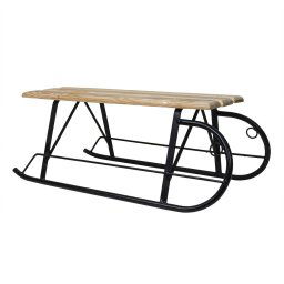 Sanie din metal si lemn, 73X39X28 cm / EXT 5571