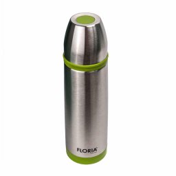 Termos inox, capac functie pahar, buton antiscurgere, capacitate 0.8L / ZLN 1815