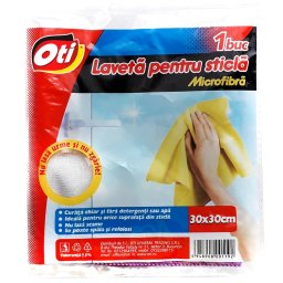 Laveta pentru sticla din microfibra 30x30cm OTI / OTI040119
