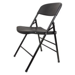 Scaun pliant din plastic pentru terasa, negru Z-TOOLS / ZTS9165
