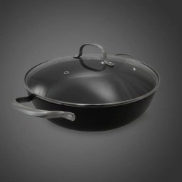 Cratita din fonta tip fagure cu capac de sticla OTI, diametru 30cm, capacitate 4.5L 181655 / OTI 0016