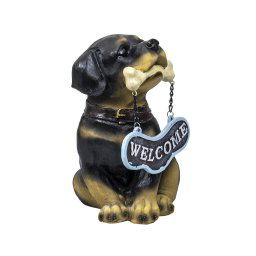 Decoratiune pentru gradina, din rasina, model catel, inaltime 19cm / ZTS 8012