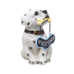 Decoratiune pentru gradina, din rasina, model catel, inaltime 19cm / ZTS 8011