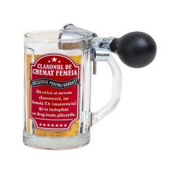 Halba cu claxon, capacitate 500ml, model - claxonul de chemat femeia / EXT 10781_1