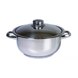 Oala cu capac, capacitate 6 litri, diametru 24 cm, din inox / ZLN 7253