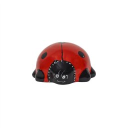 Decoratiune pentru gradina, din ceramica, model buburuza, inaltime 8cm, lungime 14cm / EXT 10209