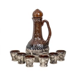 Set 6 pahare cu sticla din ceramica, Aladin 7002 / EXT 10232