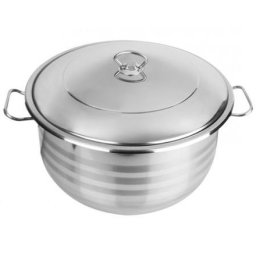 Oala cu capac si manere, inox, capacitate 4.15L, diametru interior 24 cm, Grando / ZLN 7345