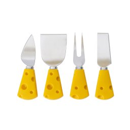 Set 4 cutite pentru cascaval din inox, 12cm / DSY 1083