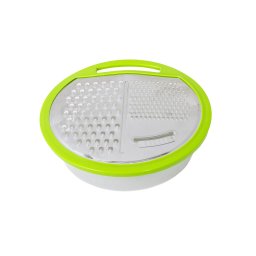 Razatoare cu recipient din plastic si capac, verde / CC9865