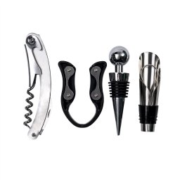 Set accesorii pentru vin , 4 piese din inox / CC9798