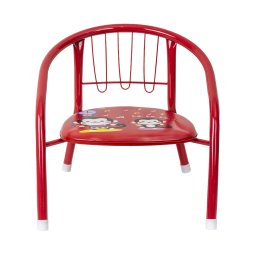 Scaun metalic pentru copii, dimensiuni 35x35x34cm culoare bleu / 1717_rosu