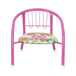 Scaun metalic pentru copii, dimensiuni 35x35x34cm culoare roz / 1717_roz