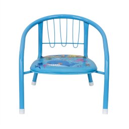 Scaun metalic pentru copii, dimensiuni 35x35x34cm culoare bleu / 1717_bleu