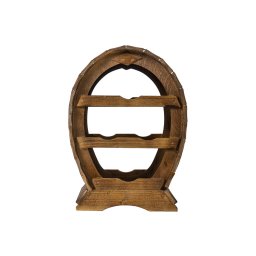 Suport 4 sticle de vin, din lemn de brad, inaltime 43cm / EXT 6096