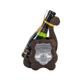 Suport din lemn, plus sampanie, 0.2l pentru "cel mai bun sot" / EXT 7130_4