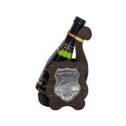 Suport din lemn, plus sampanie, 0.2l pentru "cel mai bun tata" / EXT 7130_3