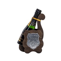 Suport din lemn, plus sampanie, 0.2l pentru "cel mai bun prieten" / EXT 7130_2