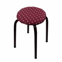 Scaun taburet bucatarie, living, terasa tapitat grena / 825