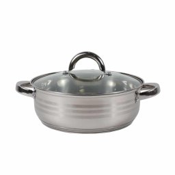 Cratita inox cu capac, diametru 25cm, capacitate 3L / ZLN 4106