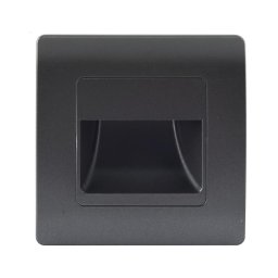 Emithor 70438 - LED lampă scări STEP LIGHT LED/1W/230V 4000K negru