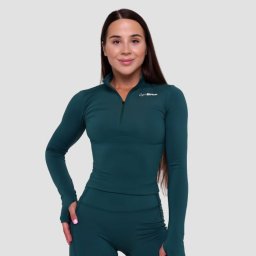 GymBeam Top sport pentru femei Ignite Dark Green XS
