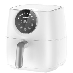 Friteuza cu aer cald Heinner HAF-B6WH1700, 1700 W, digital, 5.7 litri, termostat reglabil, timer, alb