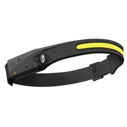 Lanterna de cap cu acumulator G28 frontala cu SENZOR de miscare banda leduri