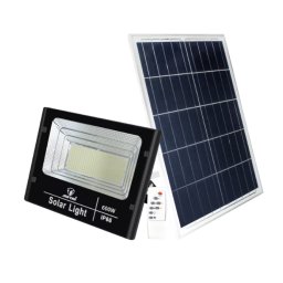 Proiector cu panou solar 600W si telecomanda BJ600W