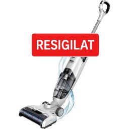 Aspirator cu spalare Fakir Starky WDA 700 (Mop+Aspirator), Acumulatori 22.2V Li-Ion, 25 min autonomie, Perie electrica/mop, Auto-curatare, Alb, PRODUS RESIGILAT
