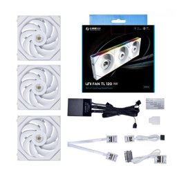 LIAN LI UNI FAN TL alb 120mm 3 bucăţi set