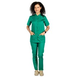 Costum medical verde chirurgical tip tunica dama