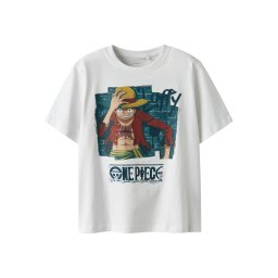 NAME IT Tricou 'NKMJob' galben șofran / verde petrol / roșu carmin / alb