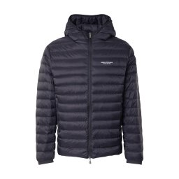 ARMANI EXCHANGE Geacă de primăvară-toamnă 'Down' negru / alb