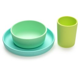 Melii Feeding Set serviciu de masă Mint, Blue, Lime