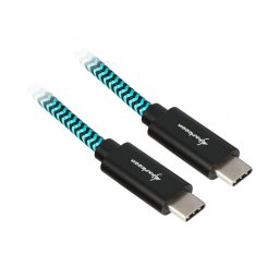 Sharkoon USB 3.1 A-C black / blue 1.0m - Aluminum + Braid