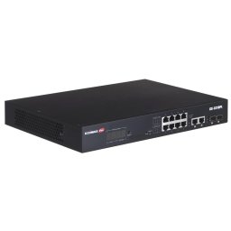 Switch Switch EDIMAX GS-5210PL (VLAN 12-Port Gigabit PoE+ Long Range Web Smart 2x Gigabit RJ45 and 2x SFP Ports)