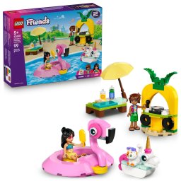 Petrecere la piscină cu unicornul şi flamingo