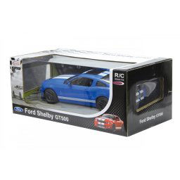 MASINA CU TELECOMANDA FORD SHELBY GT500 ALBASTRU CU SCARA 1 LA 14 SuperHeroes ToysZone