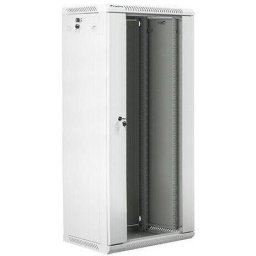 Dulap metalic montat pe perete din pachet demontabil , Lanberg , 27U ,600x450mm , 19 ” , gri