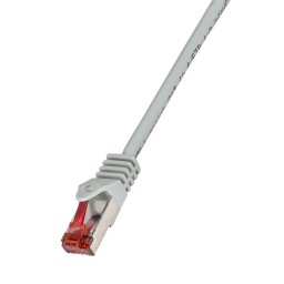Patchcord LogiLink S/FTP Cat6 PiMF, gri, 0.25 m