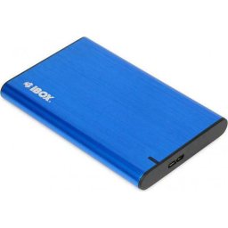 Carcasa iBox HD-05 pentru hard disk 2.5" SATA III cu conexiune USB 3.1 albastra
