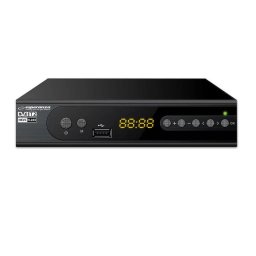 Tuner TV si Telecomanda, Esperanza, HD, DVB-T2, HEVC, H.265, Negru