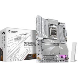 Placa de baza GIGABYTE X870 AORUS ELITE WIFI7 ICE, AM5, DDR5, Wi-Fi, BT, ATX, Alb