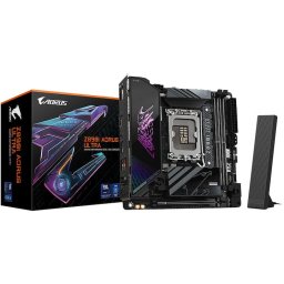 Placa de baza GIGABYTE Z890I AORUS ULTRA, LGA1851, DDR5, BT, Wi-Fi, Mini-ITX, Negru