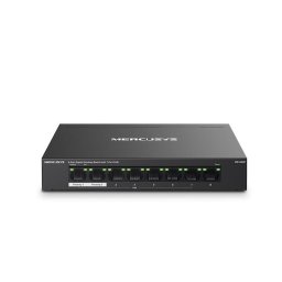 Switch fara management Mercusys MS108GP, 8 porturi Ethernet, PoE, negru, 171x98x27mm