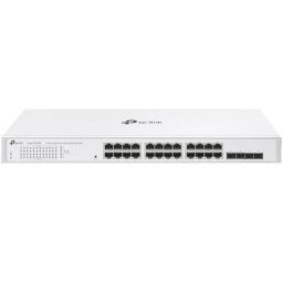 Switch TP-Link Festa FS328G, 24 porturi RJ45 Gigabit, 4 sloturi Gigabit SFP, carcasa metal, rackabil