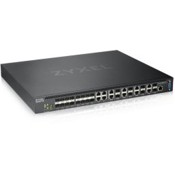 Switch ZyXEL XS3800‑28‑ZZ0101F, 28 porturi, Negru