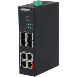 Switch Dahua HS4408-4ET-96, 80 porturi, Negru