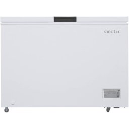 Lada frigorifica Arctic, Vol util: 371 l; Dimensiuni 85x130x70,5 (HxLxA, cm); Clasa E, panou control LED-uri, functie congelare rapida. culoare Alb